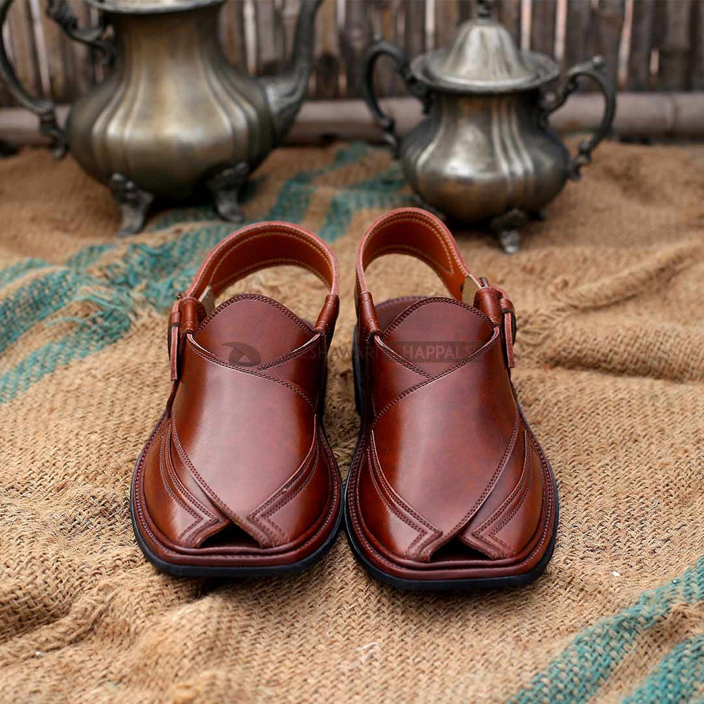 Handmade Signature Mustard Peshawari Chappal