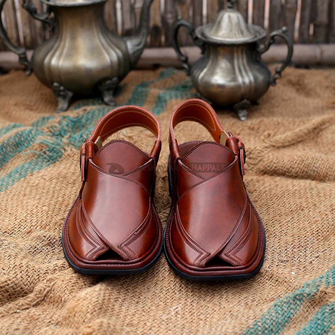 Handmade Signature Mustard Peshawari Chappal