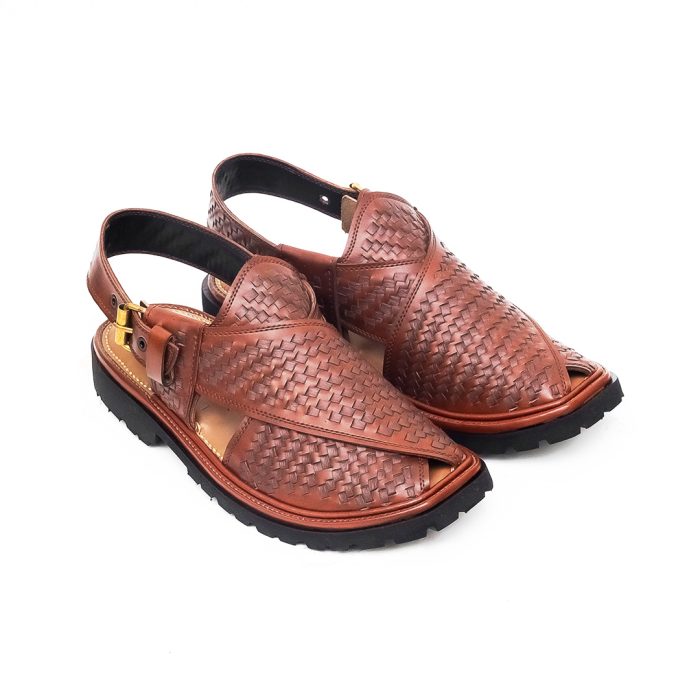 Mustard Peshawari Chappal with Vibram Sole