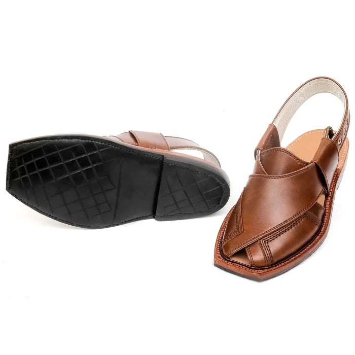 Handmade Mustard Norozi Chappal with China Cut Shape